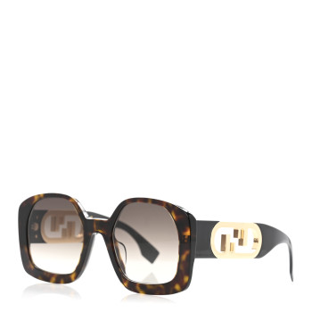 FENDI Acetate O'Lock Square Sunglasses FE40048U Tortoise
