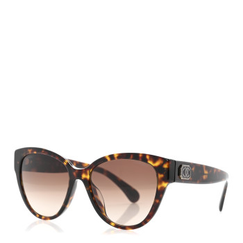 CHANEL Acetate Enamel Sunglasses 5477-A Tortoise