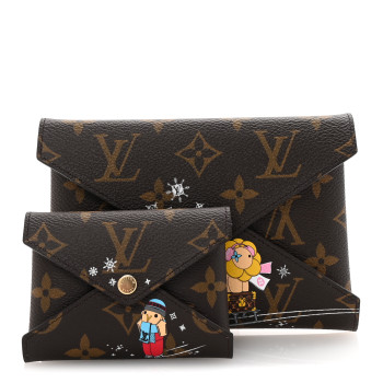 LOUIS VUITTON Monogram 2023 Christmas Animation Kirigami Pochette Set