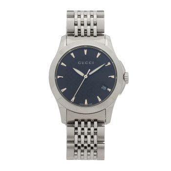 GUCCI Stainless Steel 27mm G-Timeless Quartz Watch Black