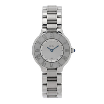 CARTIER Stainless Steel 28mm Must De 21 Quartz Watch