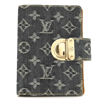 LOUIS VUITTON Monogram Denim Agenda PM Blue