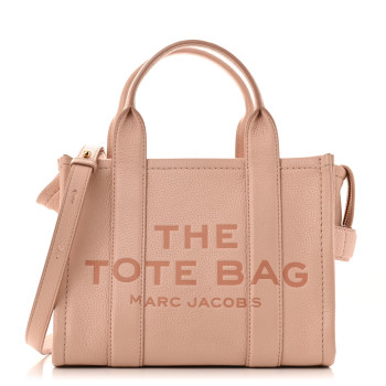 MARC JACOBS Grained Calfskin Small The Tote Bag Rose Dust
