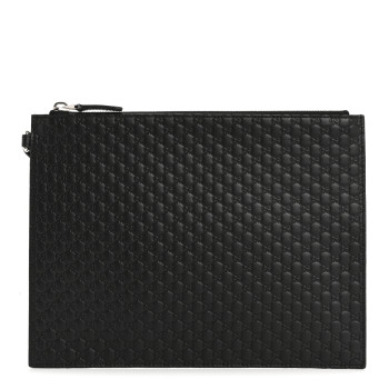 GUCCI Microguccissima Clutch Black