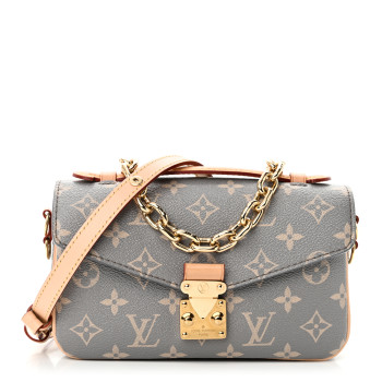 LOUIS VUITTON Monogram Pochette Metis East West Trianon Gray