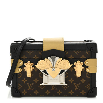 LOUIS VUITTON Monogram Column Petite Malle Black