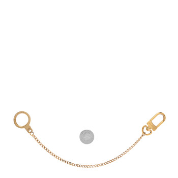 LOUIS VUITTON Metal Pochette Extender Key Ring Chain Gold