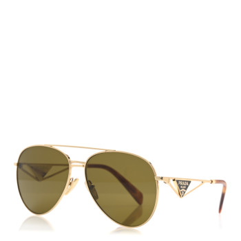 PRADA Aviator Sunglasses SPR 73Z Gold Tortoise