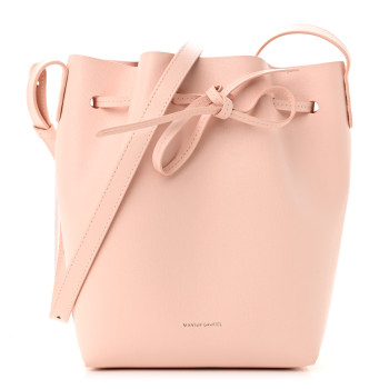 MANSUR GAVRIEL Saffiano Mini Bucket Bag Dahlia