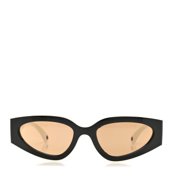 CHANEL Acetate Cat Eye Sunglasses 6056 Black White