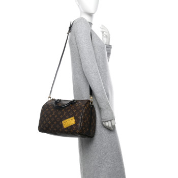 LOUIS VUITTON Monogram My World Tour Speedy Bandouliere 30 Black