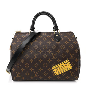 LOUIS VUITTON Monogram My World Tour Speedy Bandouliere 30 Black