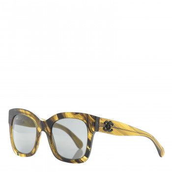 CHANEL Mirror CC Sunglasses 5357 Yellow
