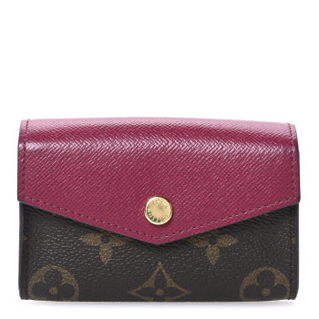 LOUIS VUITTON Monogram Sarah Multicartes Fuchsia