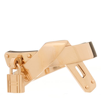 HERMES 18K Rose Gold Kelly Gavroche Ring 54 6.75