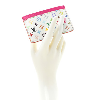 LOUIS VUITTON LV X TM Monogram Multicolor Card Holder Kawaii Pink
