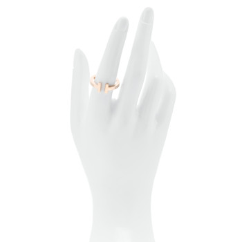 TIFFANY 18K Rose Gold T Square Ring 56 7.5
