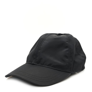 PRADA Re-Nylon Womens Baseball Cap M Black