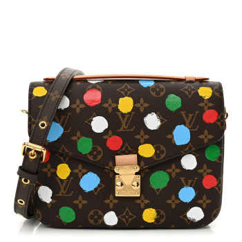 LOUIS VUITTON LV x YK Monogram Painted Dots Pochette Metis