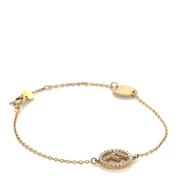 FENDI Metal Crystal F is Fendi Bracelet Gold