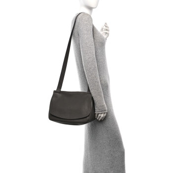 THE ROW Calfskin Small Mail Bag Ash Grey