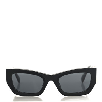 MIU MIU Acetate Rectangle Sunglasses SMU 09W Black