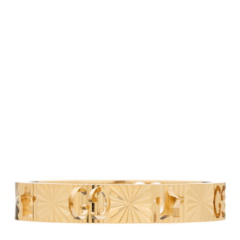 GUCCI 18K Yellow Gold Icon Stars Band Ring 60 9