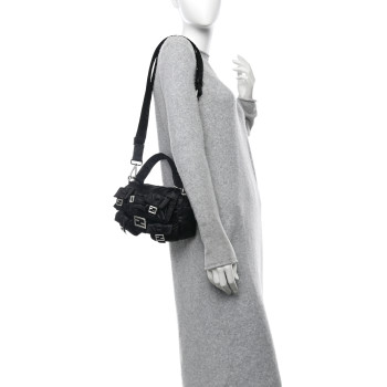 FENDI Econyl Cuoio Romano Multipocket Baguette Black