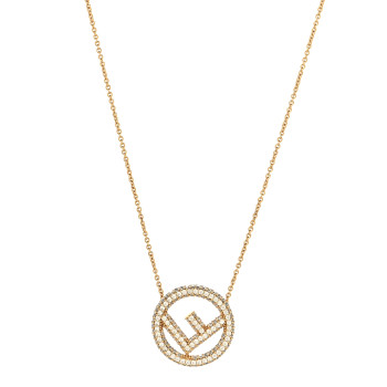 FENDI Metal Crystal F is Fendi Necklace Gold