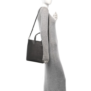CELINE Grained Calfskin Small Vertical Cabas Kohl