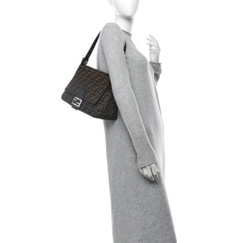 FENDI Zucca Mama Baguette Tobacco