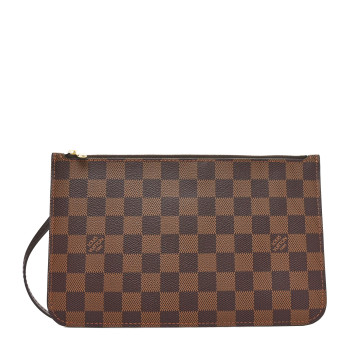 LOUIS VUITTON Damier Ebene Neverfull MM GM Pochette