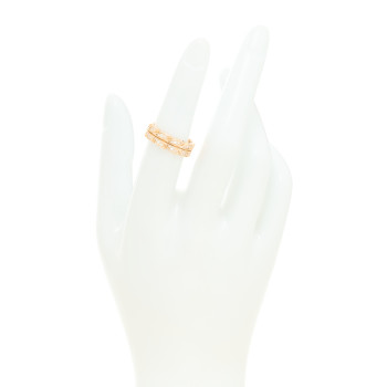 TIFFANY 18K Rose Gold Diamond Victoria Vine Band Ring 51 5.75