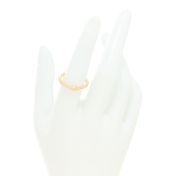 GUCCI 18K Yellow Gold Diamond Ouroboros Snake Ring 54 7