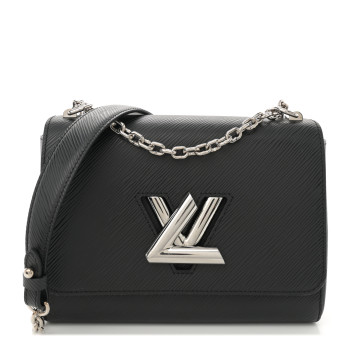 LOUIS VUITTON Epi Twist Shoulder Bag MM Black