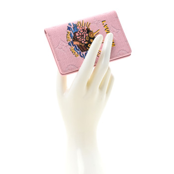 LOUIS VUITTON Monogram Paris Tokyo Pocket Organizer Pink