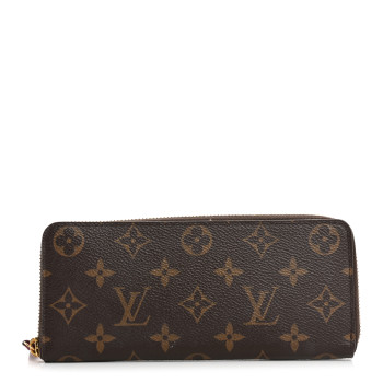 LOUIS VUITTON Monogram Clemence Wallet Fuchsia