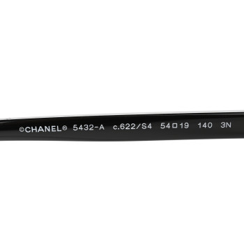 CHANEL Acetate Cat Eye CC Sunglasses 5432-A Black