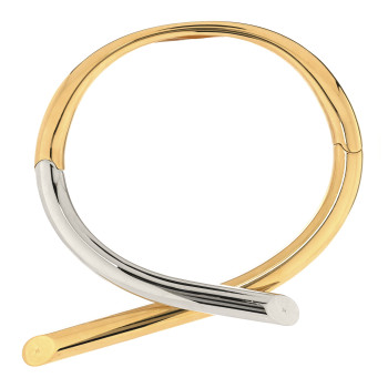LOUIS VUITTON Collar Necklace Gold Silver