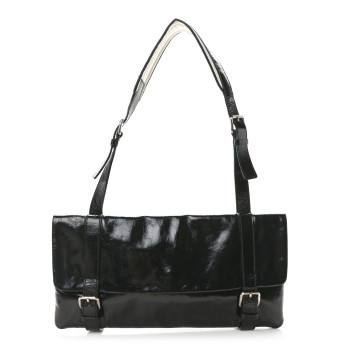 MIU MIU Vernice Tracholla Bag Black