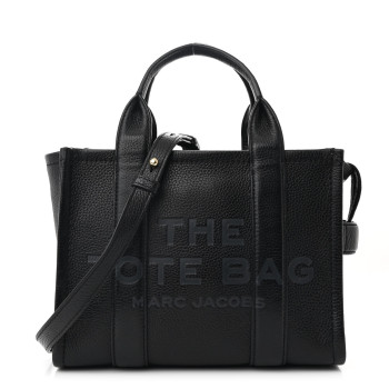 MARC JACOBS Grained Calfskin Small The Tote Bag Black