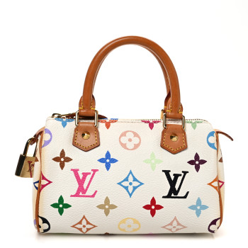 LOUIS VUITTON Monogram Multicolor Mini Sac HL Speedy White