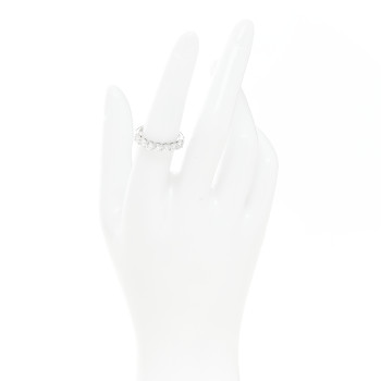 TIFFANY Platinum Diamond 3.5mm Forever Half Circle Band Ring 54 6.75
