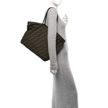 FENDI Zucca Shopping Tote Tobacco