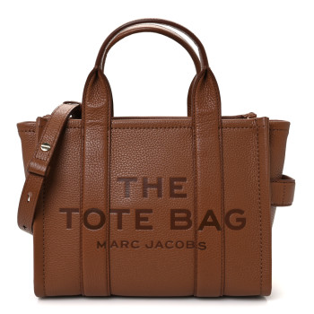 MARC JACOBS Grained Calfskin Small The Tote Bag Argan Oil