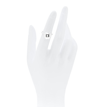 TIFFANY Sterling Silver 12mm Hardwear Ball Ring 47 4.25