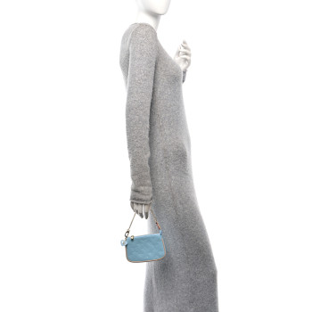 LOUIS VUITTON Vernis Valentine Mini Pochette Accessories Lollipop Blue