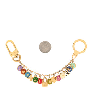 LOUIS VUITTON Pastilles Key Chain Bag Charm Multicolor