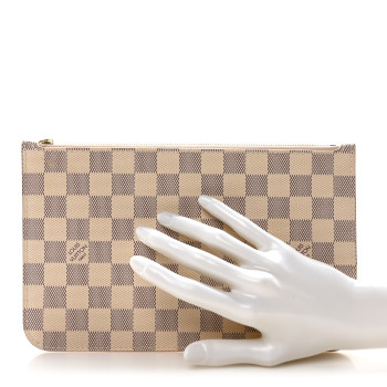 LOUIS VUITTON Damier Azur Neverfull MM GM Pochette
