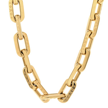 LOUIS VUITTON LV Edge Necklace MM Gold
